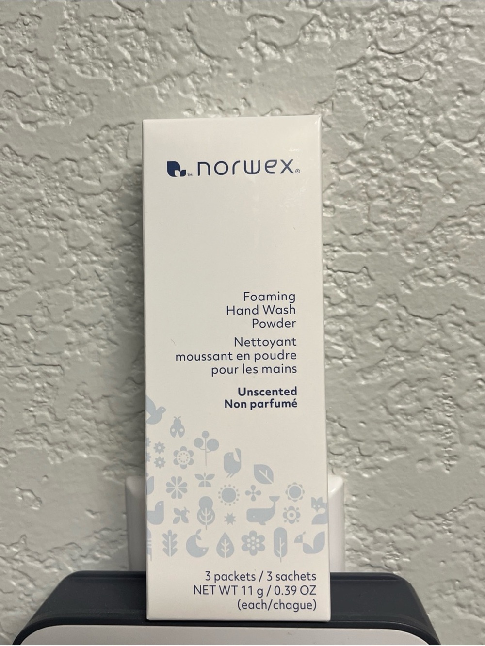 Norwex White & Navy Foaming Hand Wash Powder 3Packets